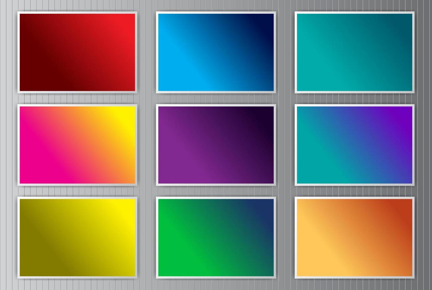 gradient color background variations set vector