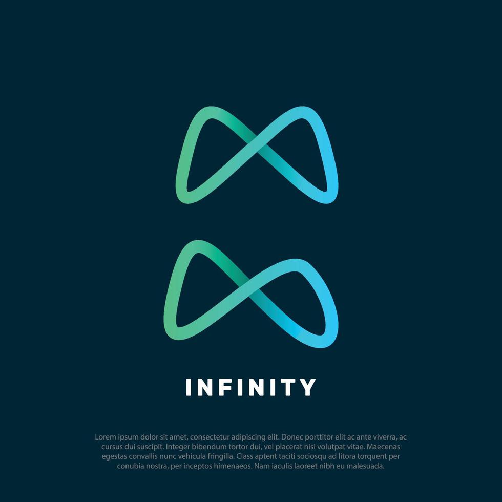 Abstract Vector Logo Design Template. Creative Infinity Concept Icon