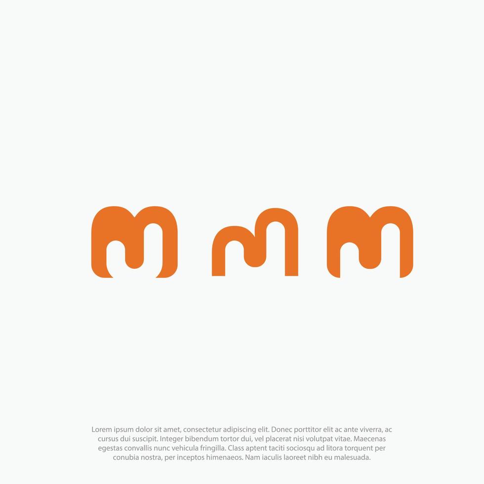 Gestalt negative space MJ logo templates vector