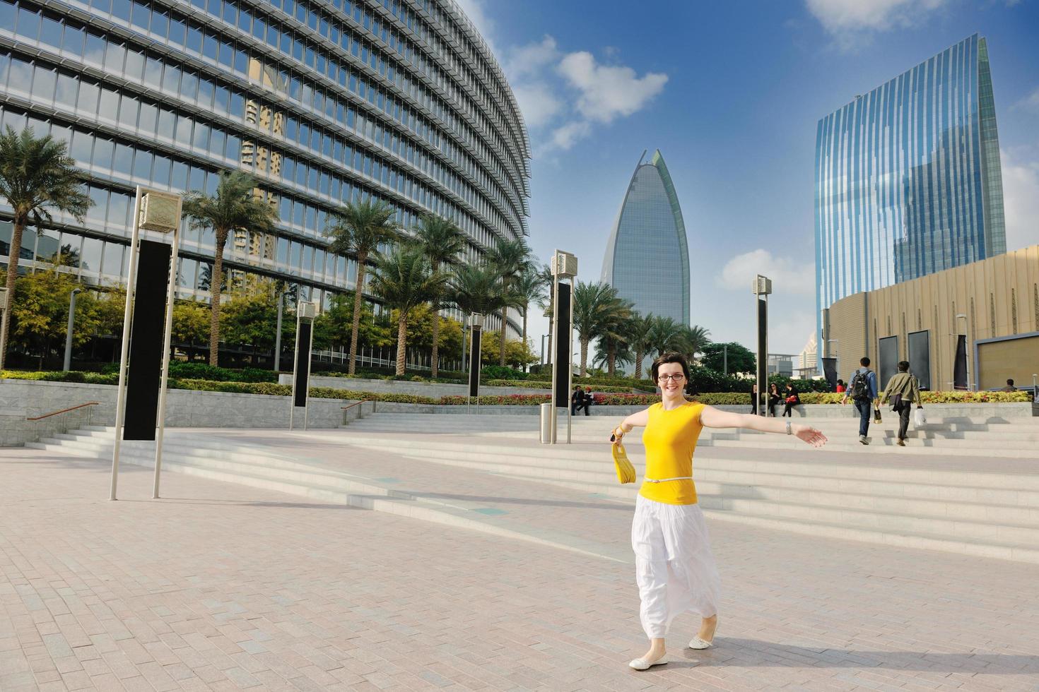 Dubai, 2022 - happy woman shopping photo