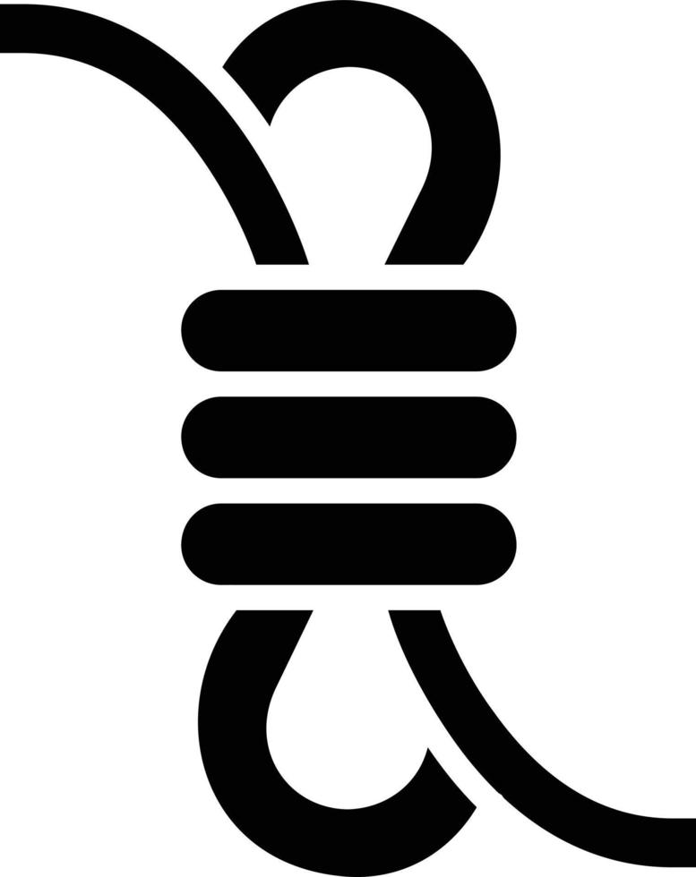 Rope Glyph Icon vector
