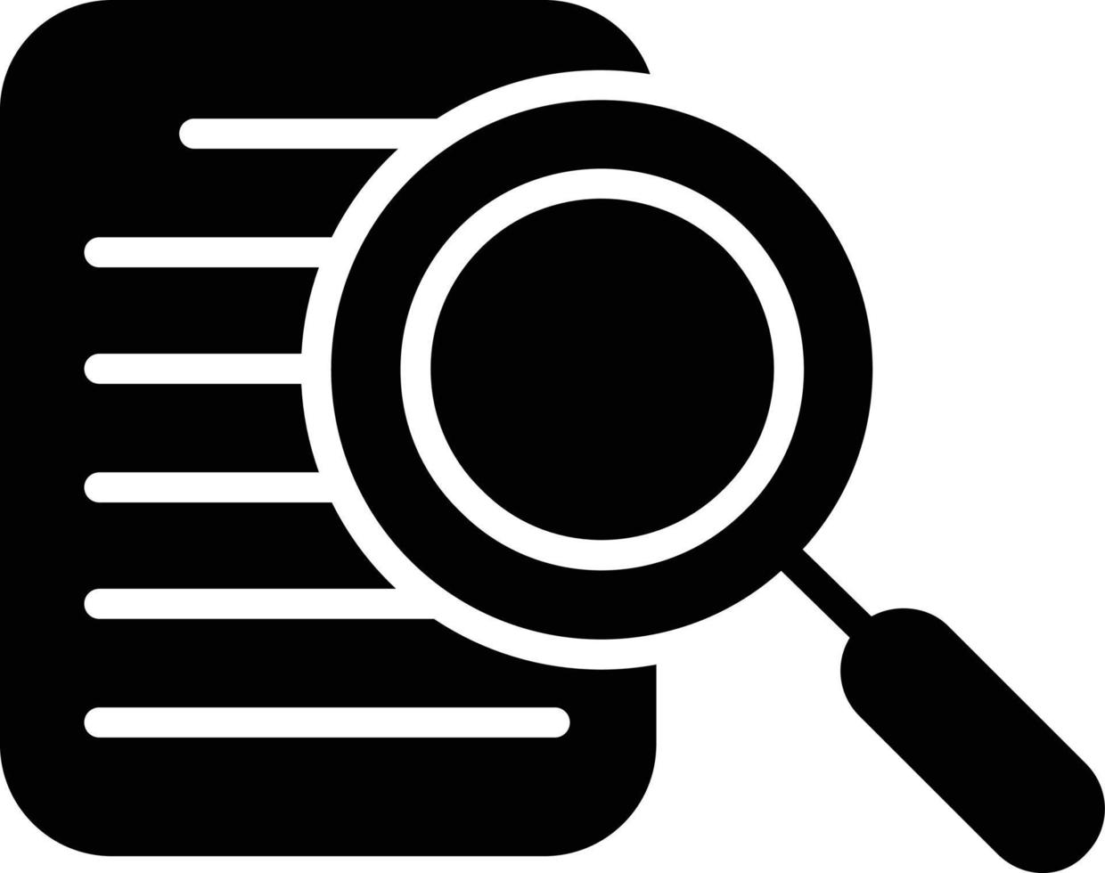 Finding Glyph Icon vector