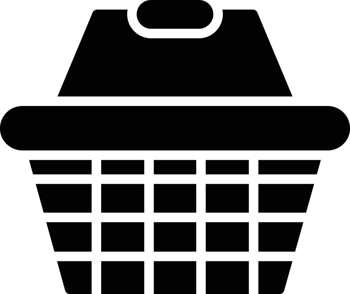 Basket Glyph Icon vector