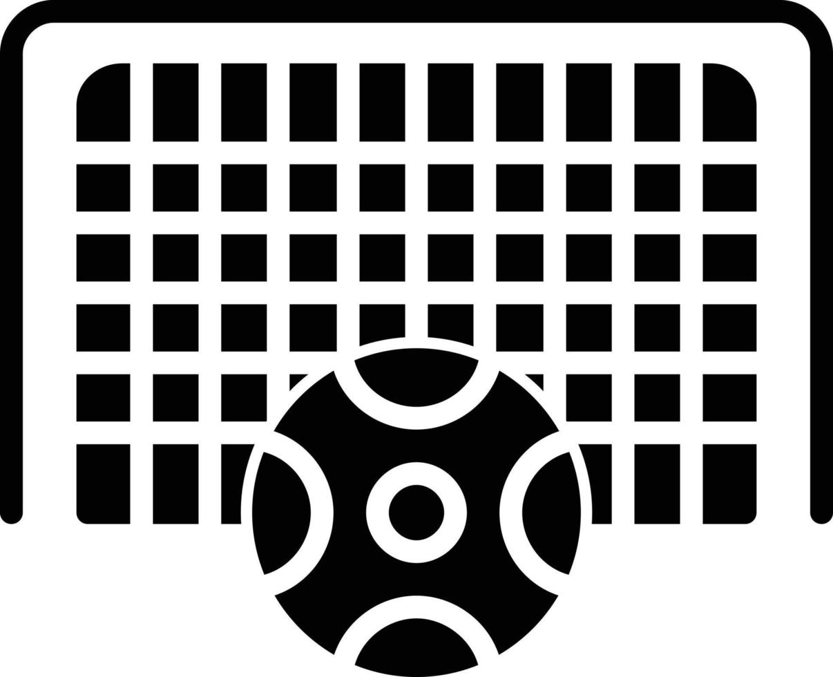 Football Net Glyph Icon vector