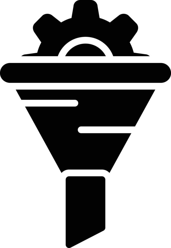 Funnel Glyph Icon vector
