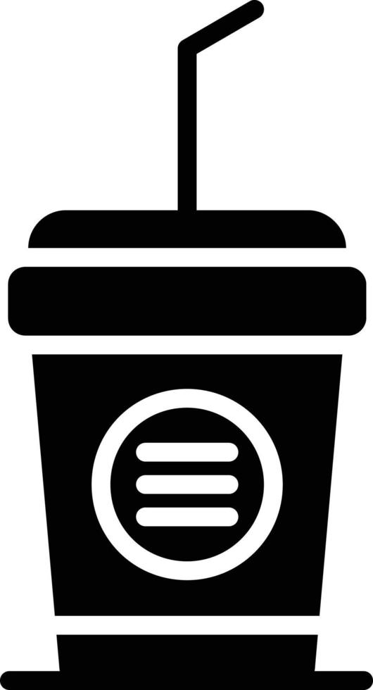 Cold Drink Glyph Icon vector