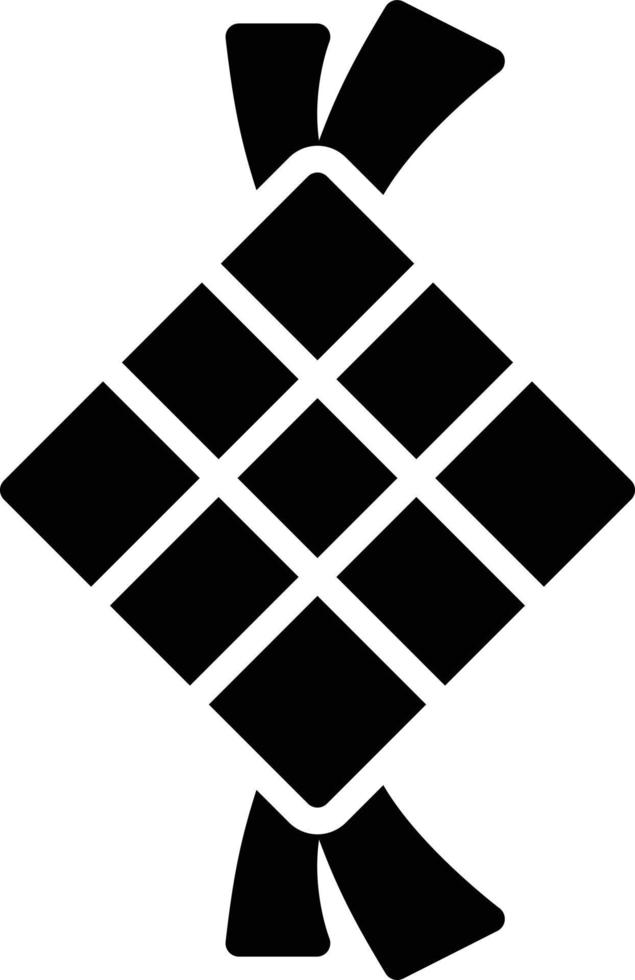 Ketupat Glyph Icon vector