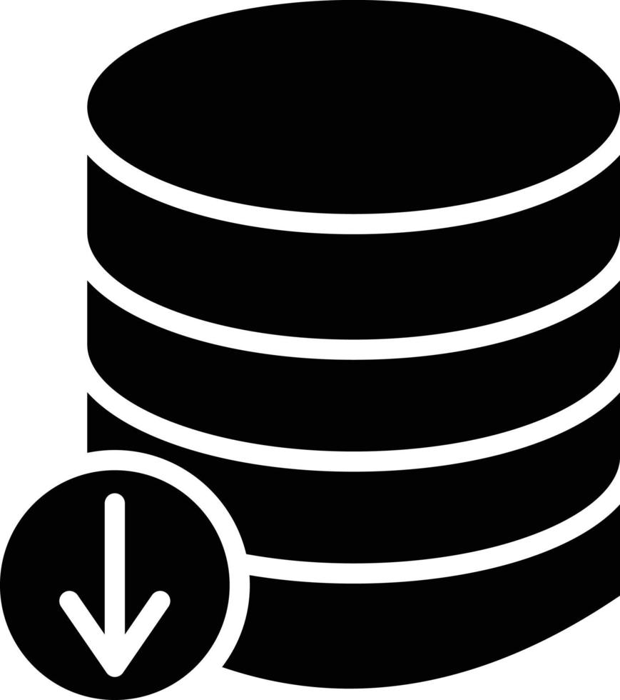 Database Download Glyph Icon 11259818 Vector Art at Vecteezy