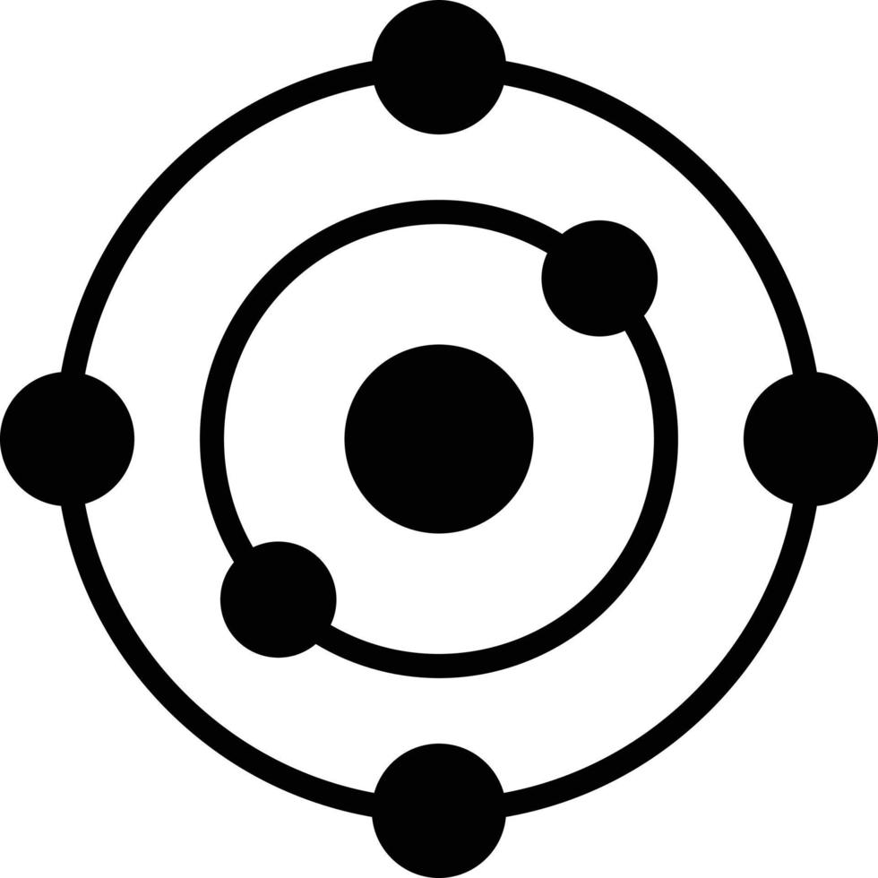 Electron Glyph Icon vector