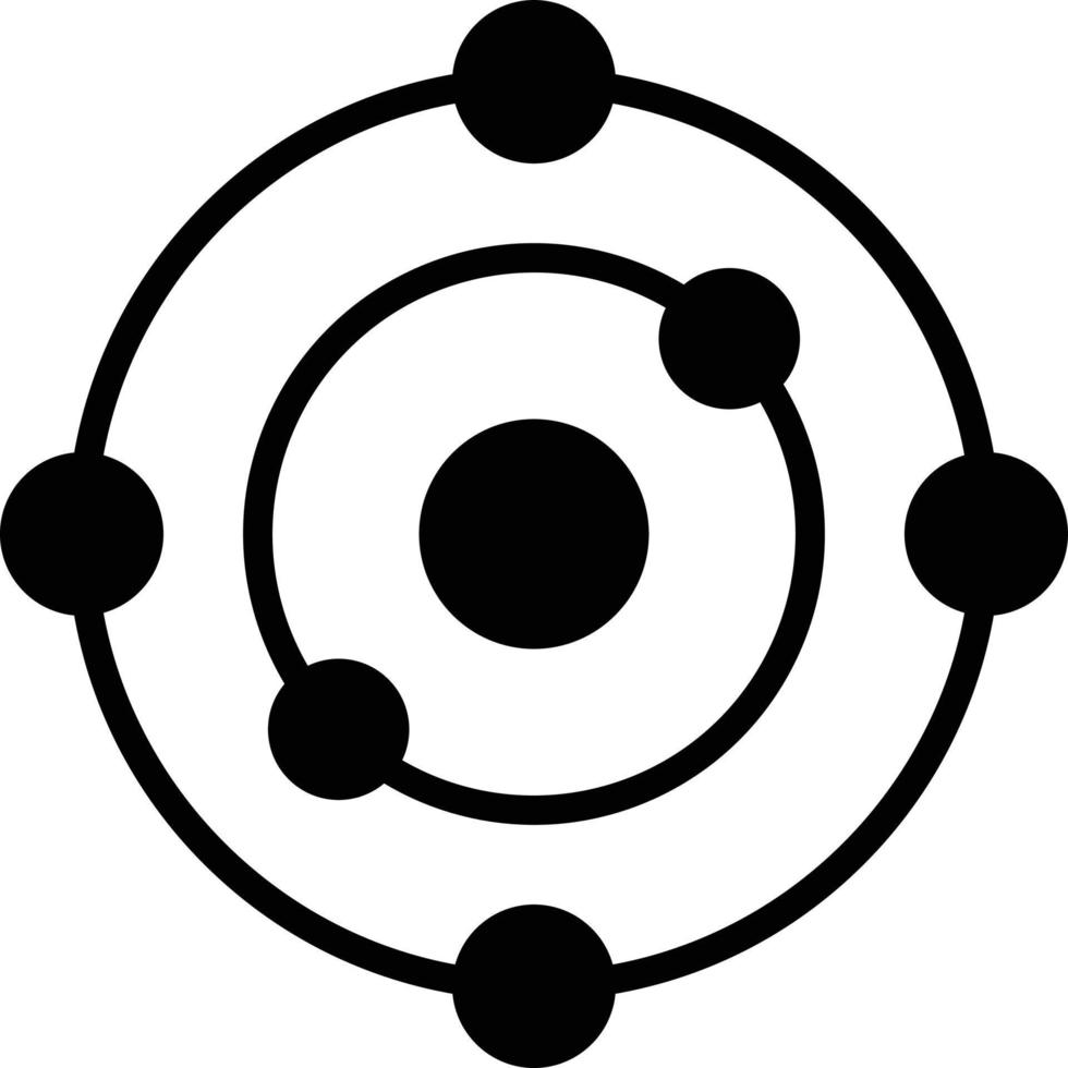 Electron Glyph Icon vector