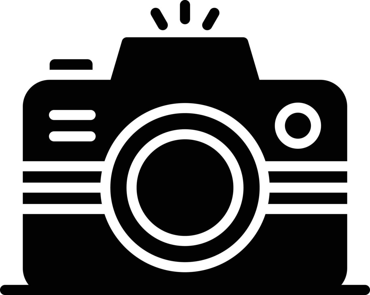 Camera Glyph Icon vector