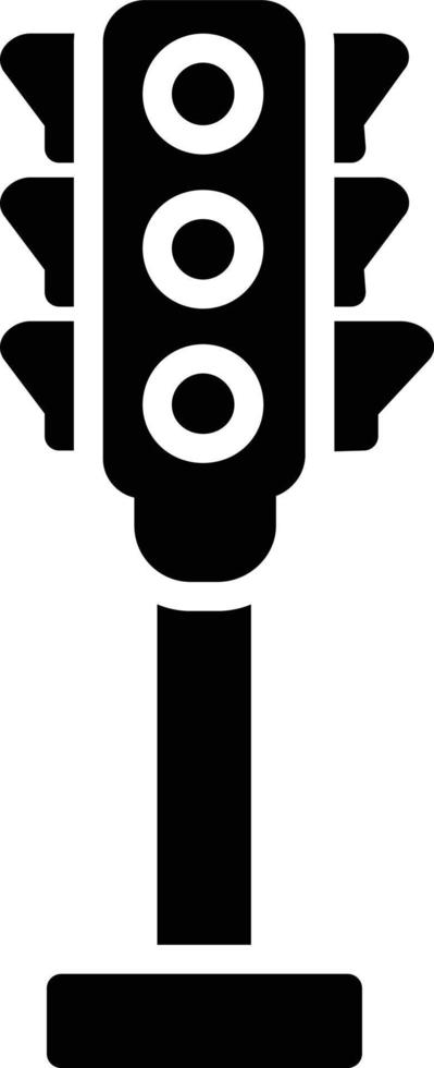 Traffic Lights Glyph Icon vector