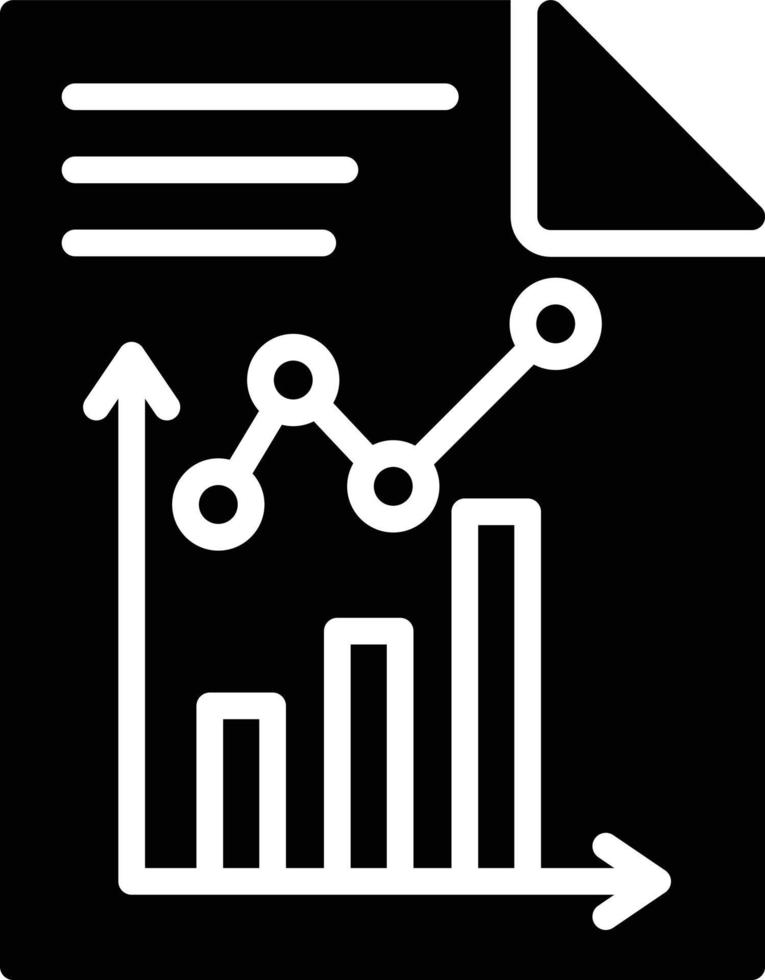 Bar Chart  Glyph Icon vector