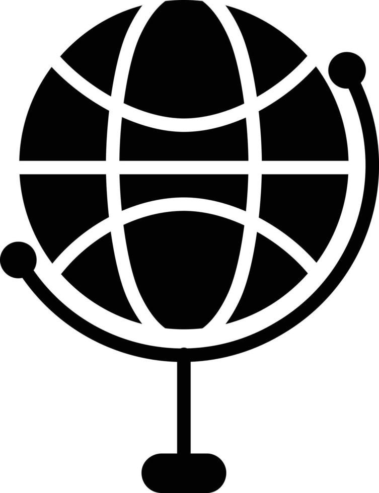 Globe Glyph Icon vector