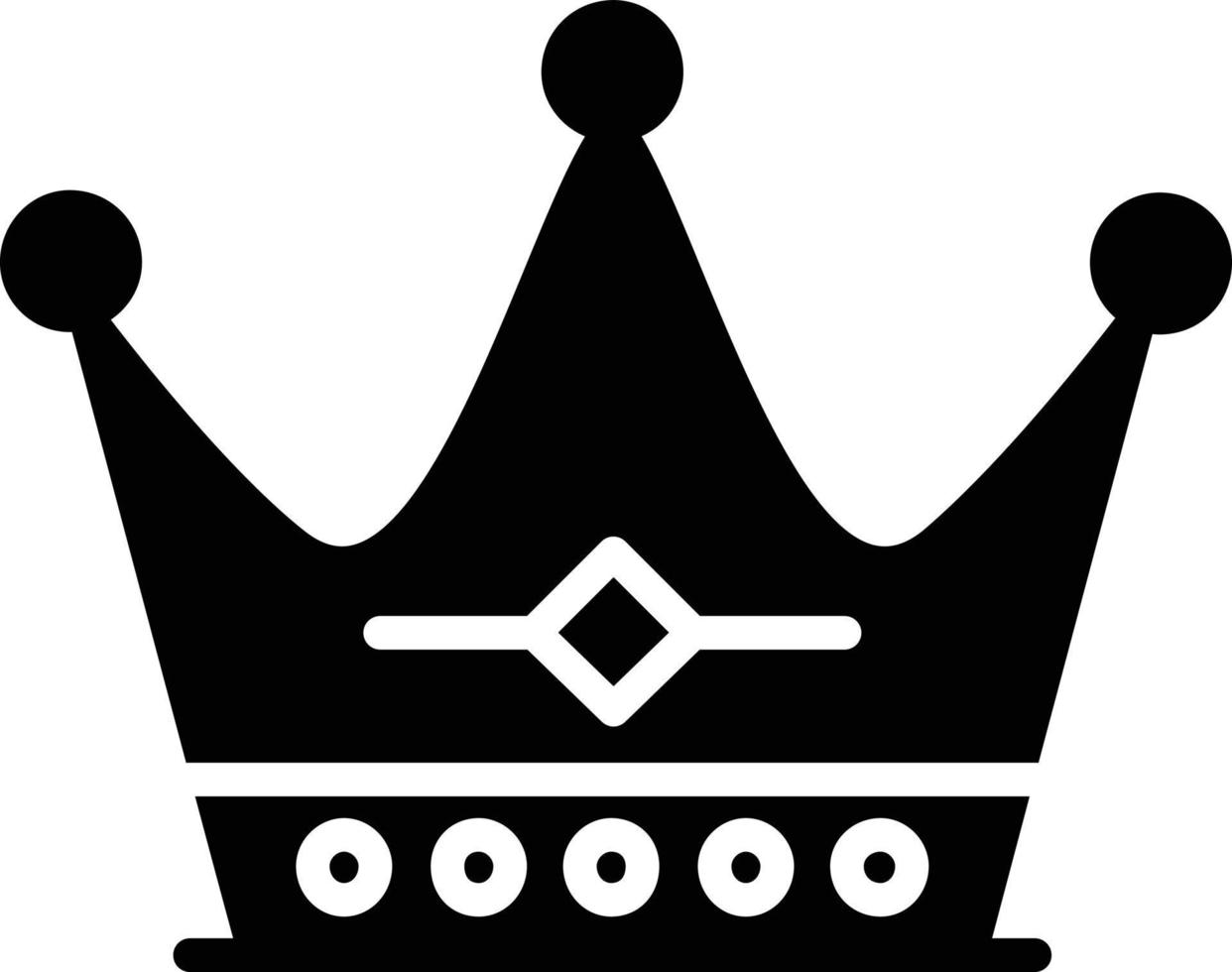 Crown Glyph Icon vector