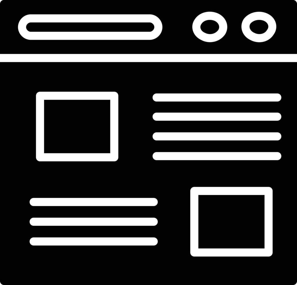 Blog Glyph Icon vector