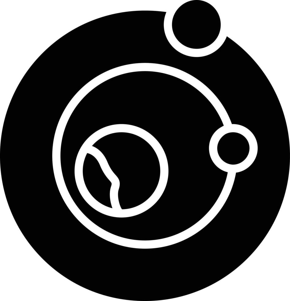 Orbit Glyph Icon vector