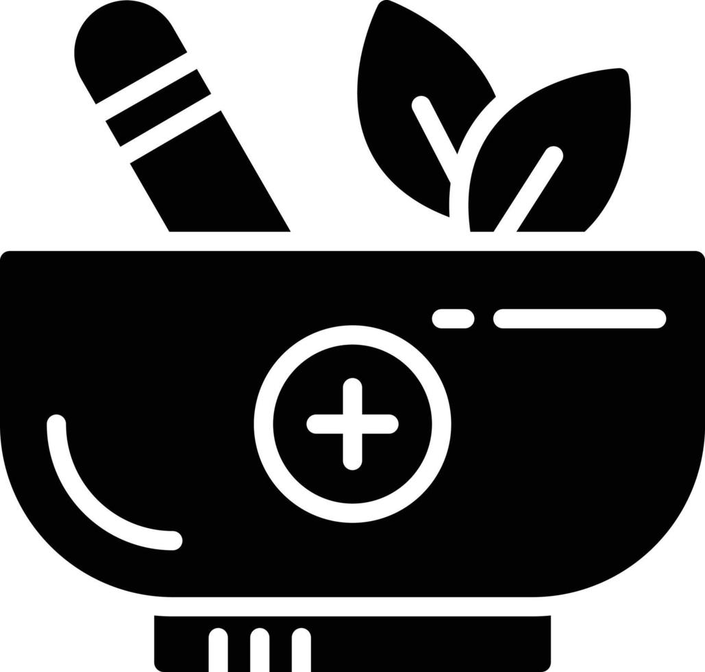 Herbal Treatment Glyph Icon vector