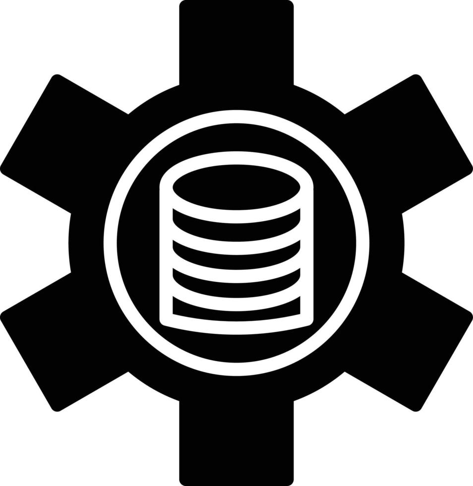Data Adjustment Glyph Icon vector