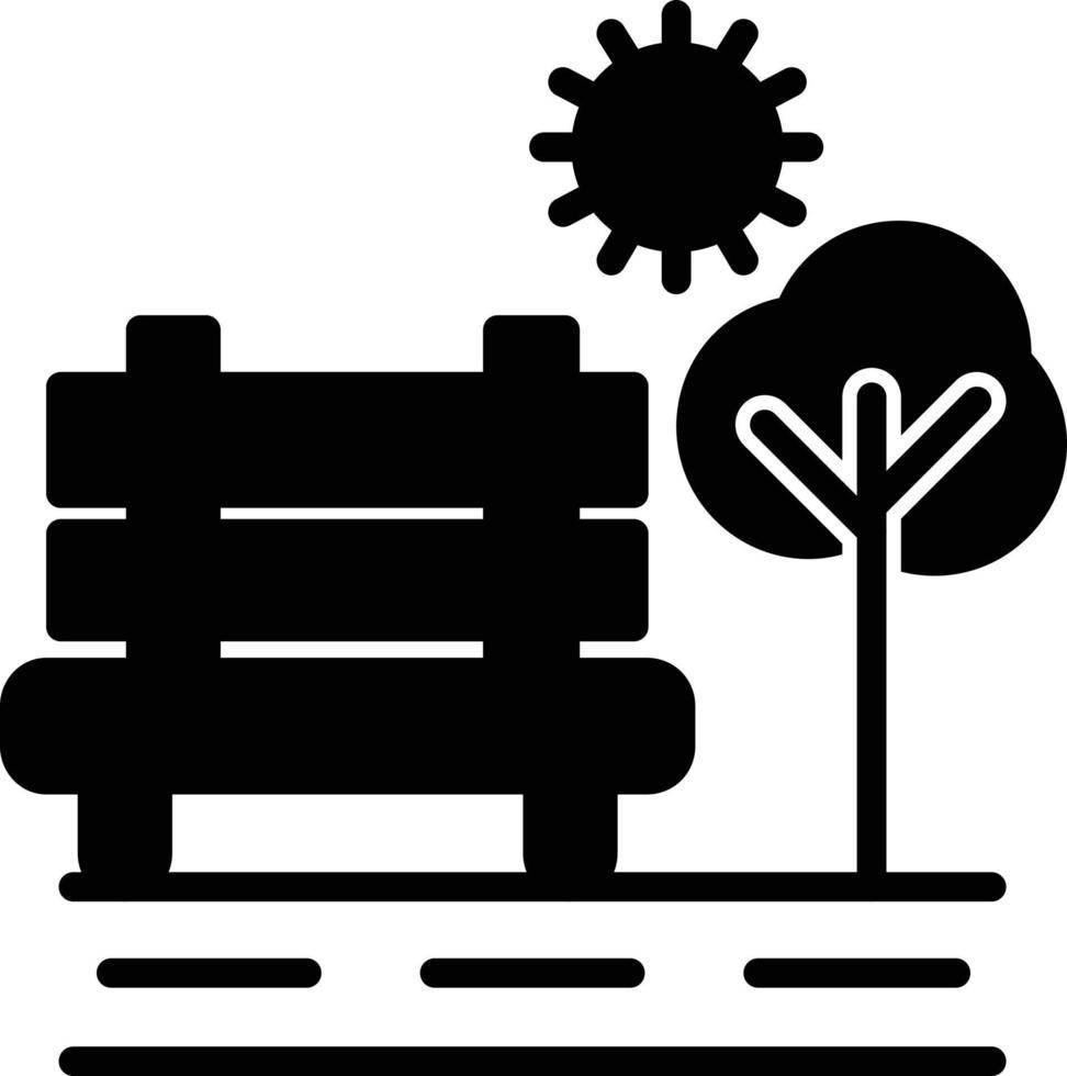 Park Glyph Icon vector