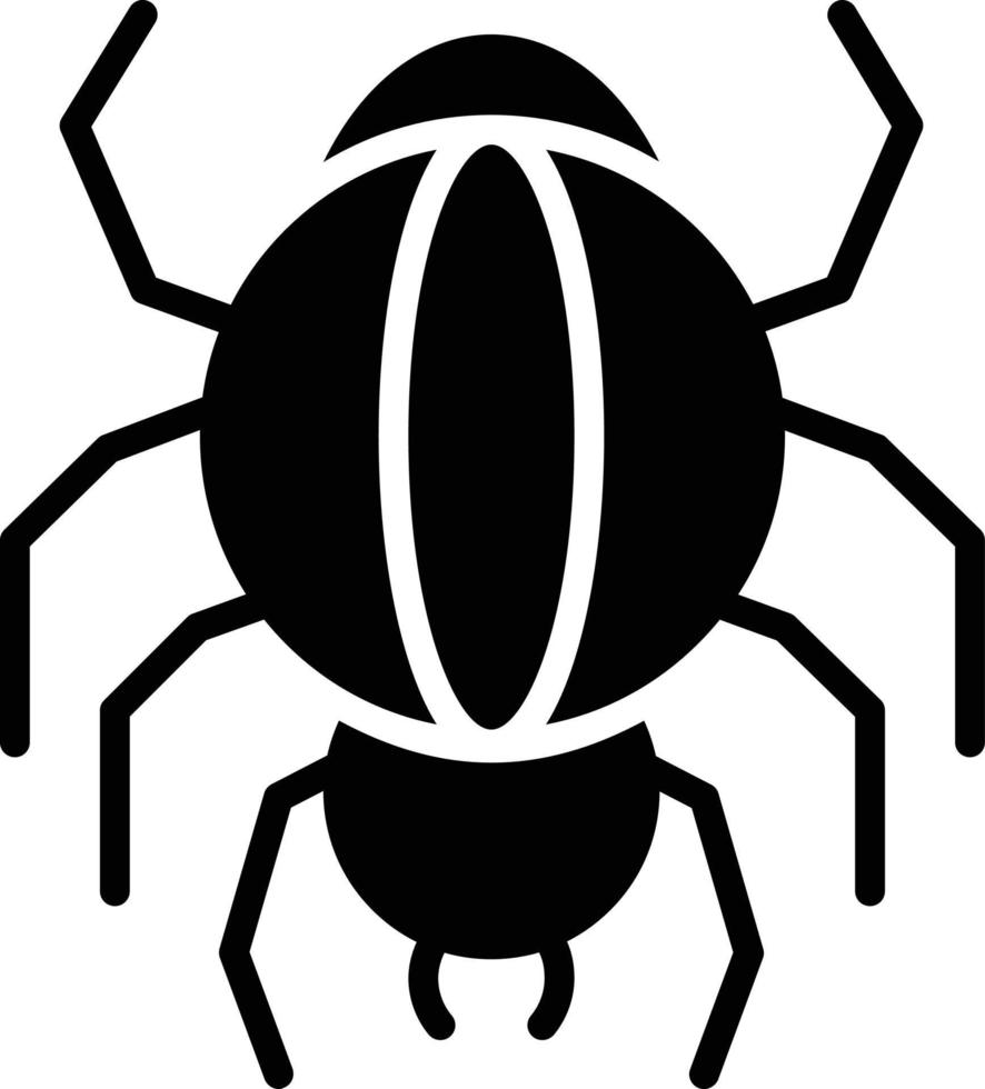 Spider Glyph Icon vector