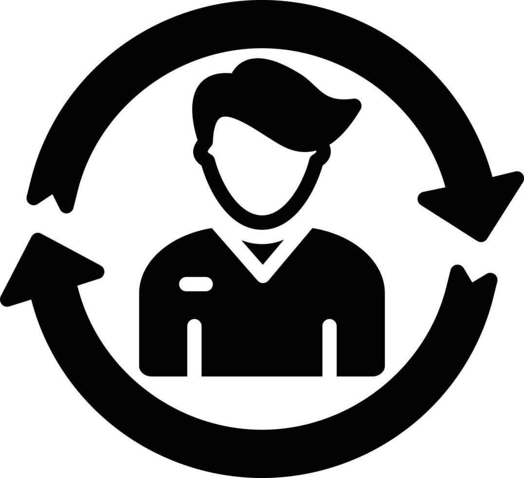 Spin Glyph Icon vector