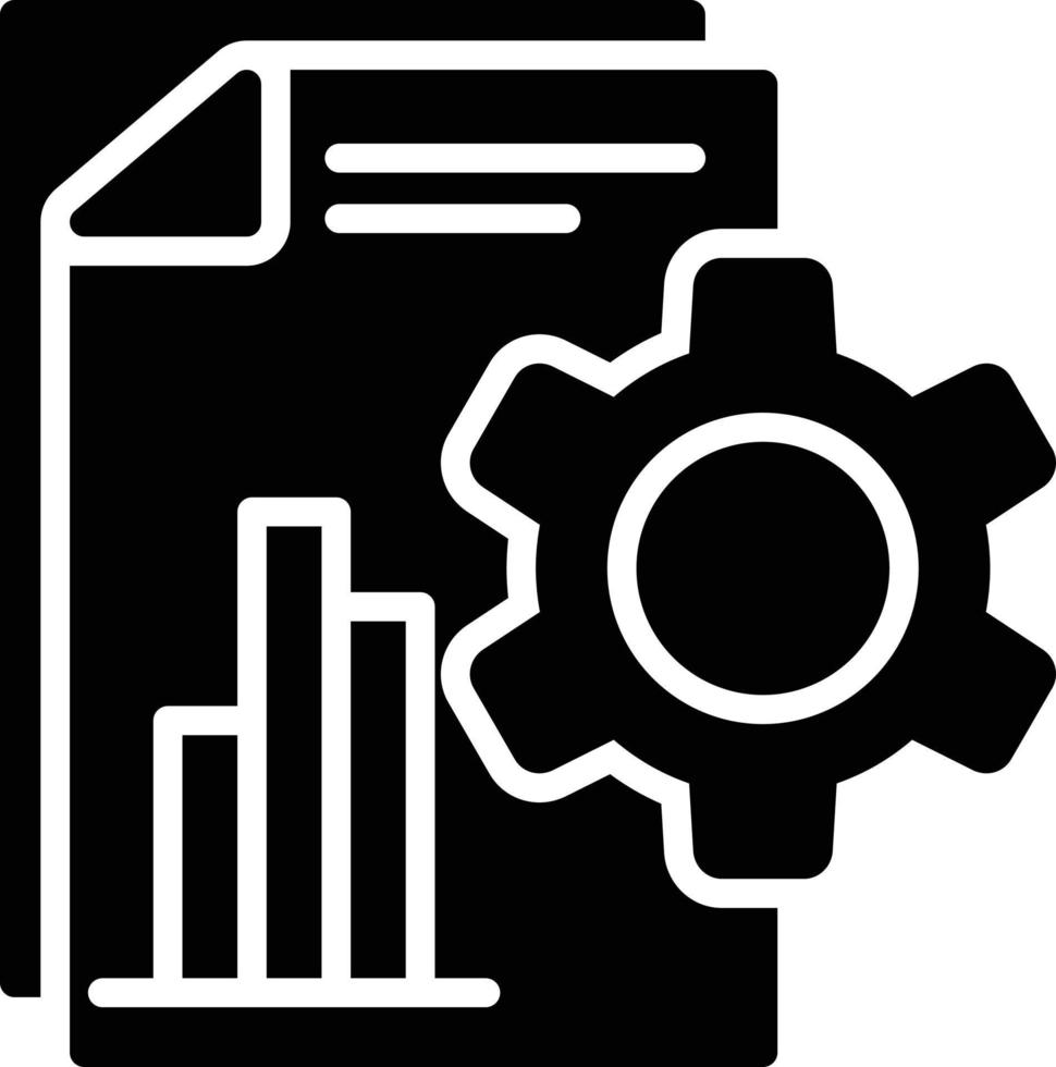 Project Management Glyph Icon vector