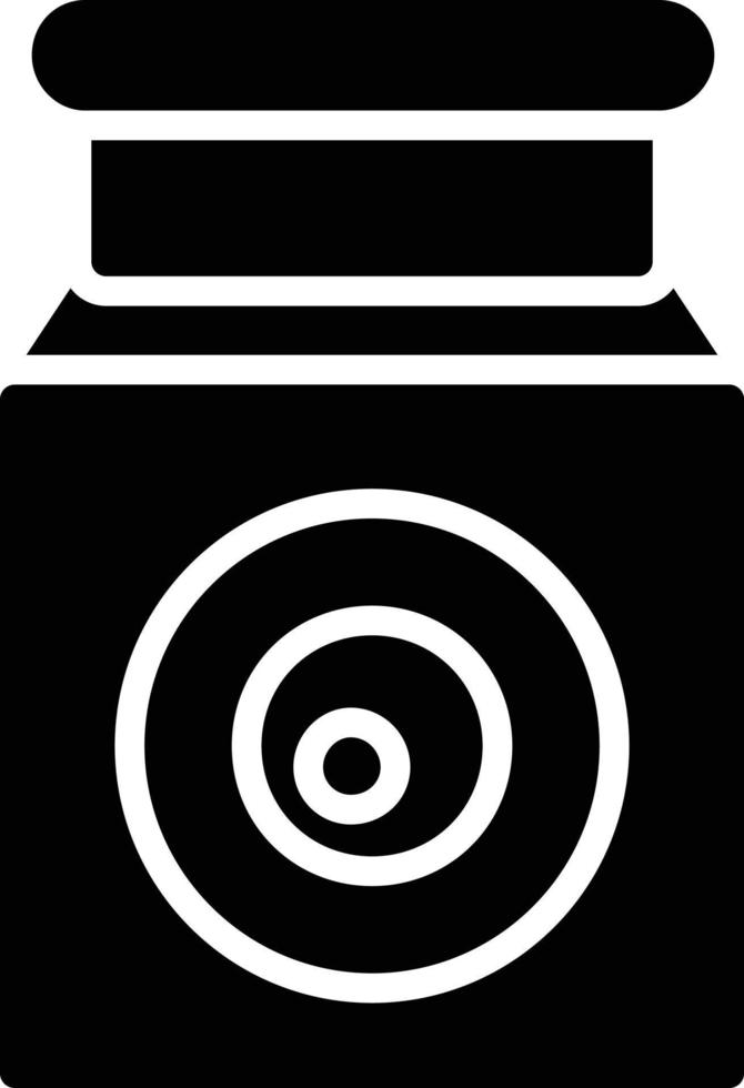 Eyeball Glyph Icon vector