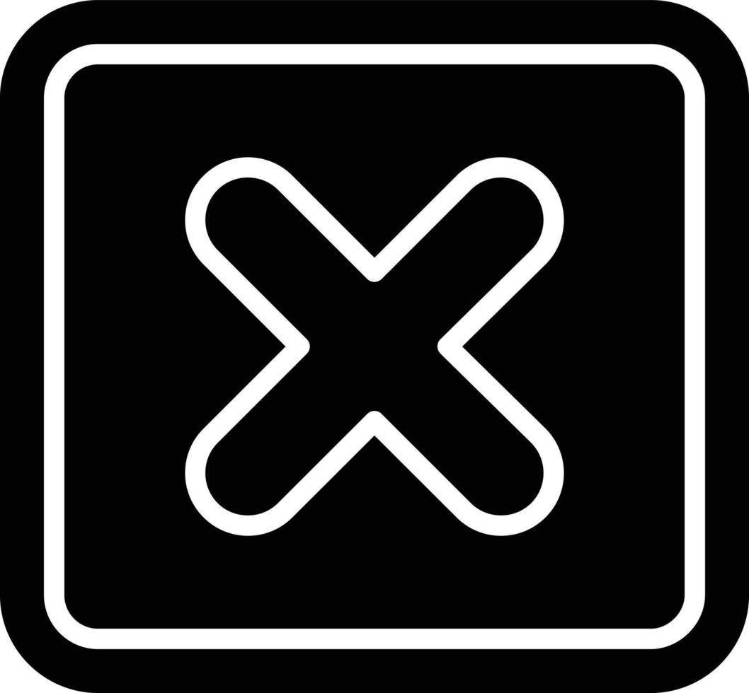 Multiplication Glyph Icon vector