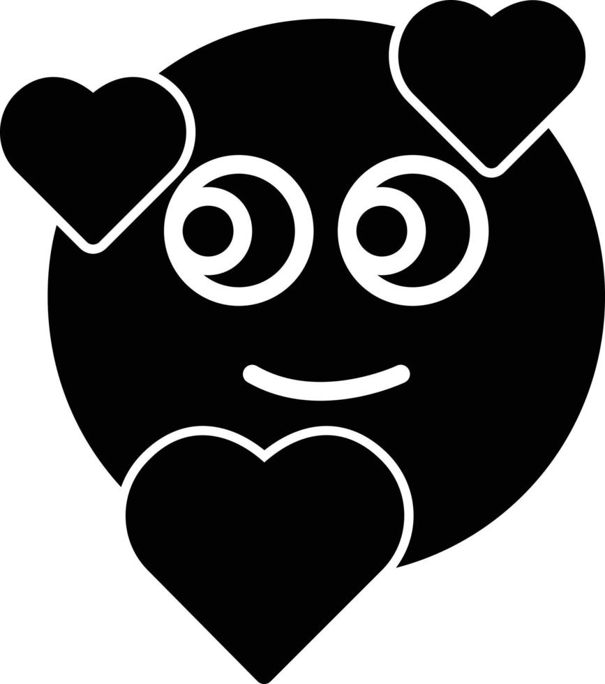 In Love Glyph Icon vector