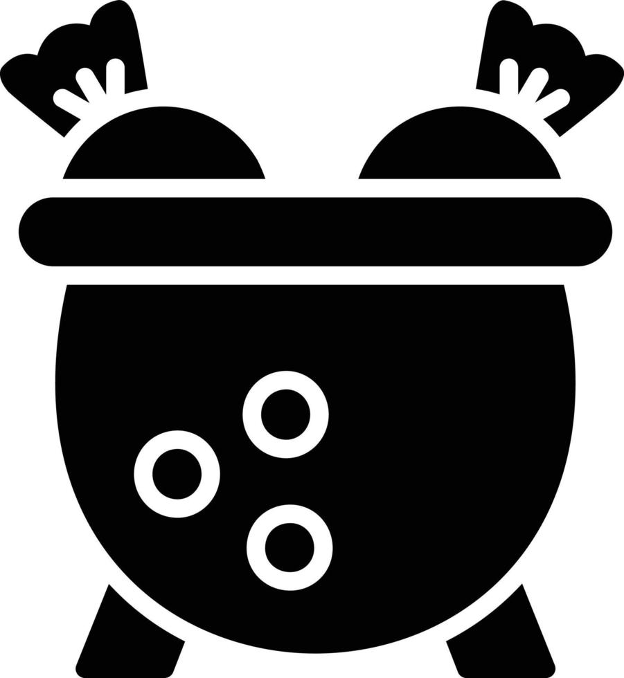 Cauldron Glyph Icon vector