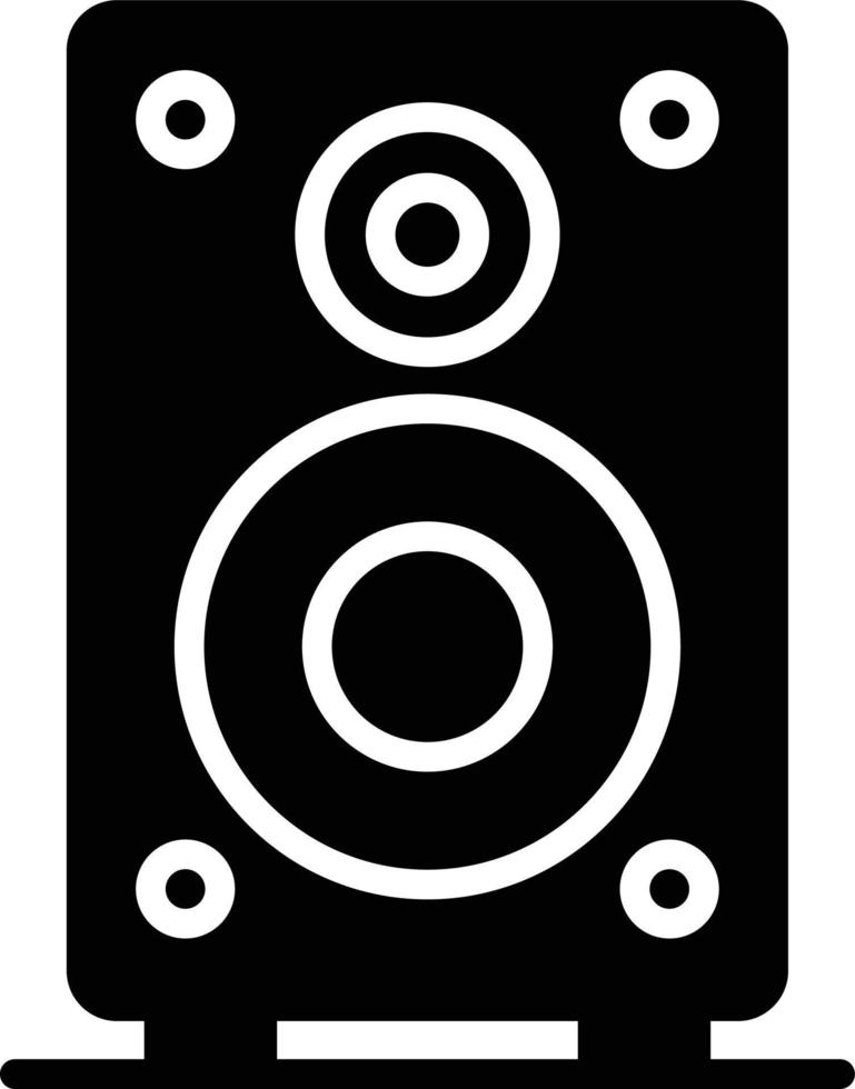 Speaker Glyph Icon vector