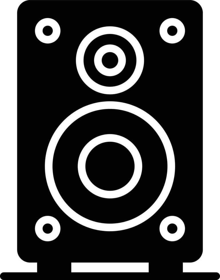 Speaker Glyph Icon vector