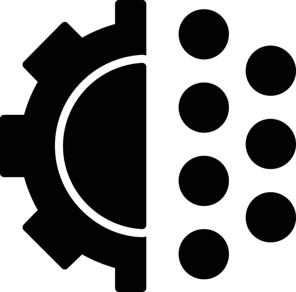 Digitalization Glyph Icon vector