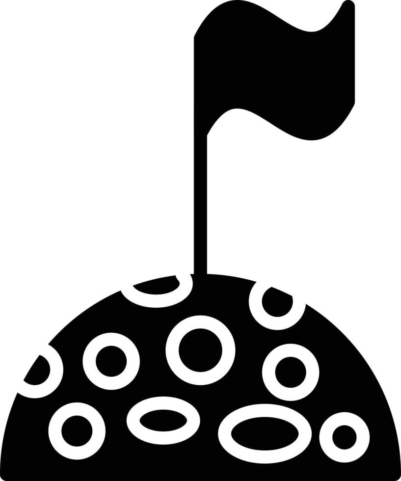 Moon Glyph Icon vector