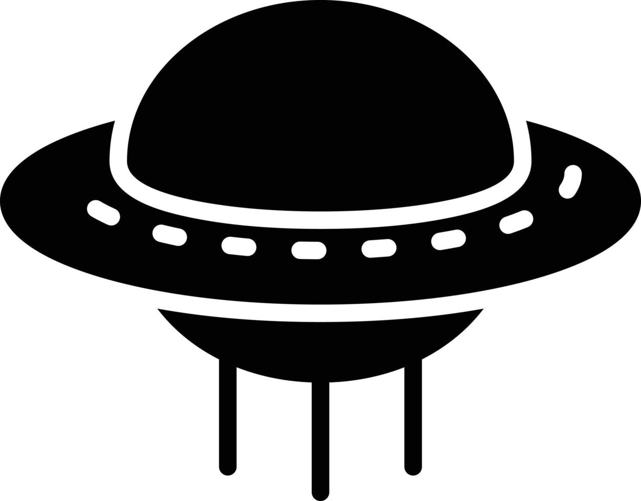 Ufo Glyph Icon vector