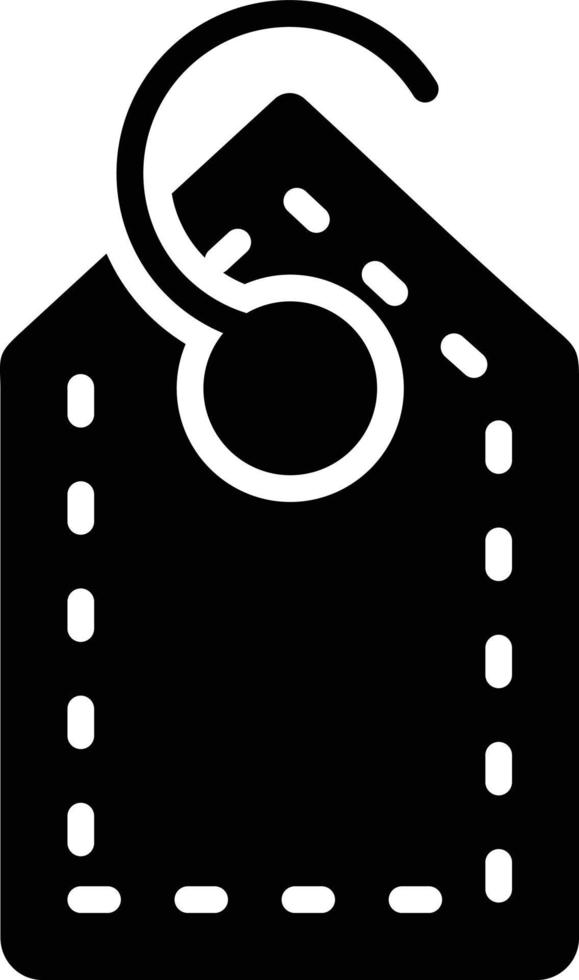 Price Tag Glyph Icon vector