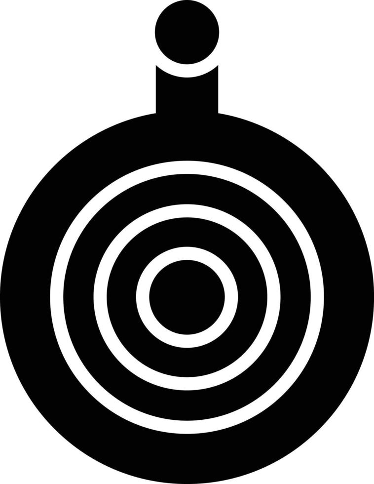 Dartboard Glyph Icon vector