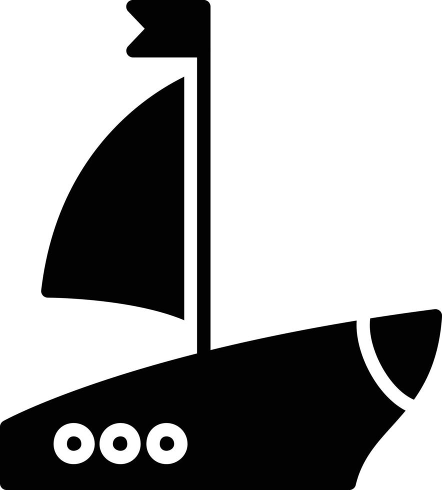 Ship Glyph Icon vector