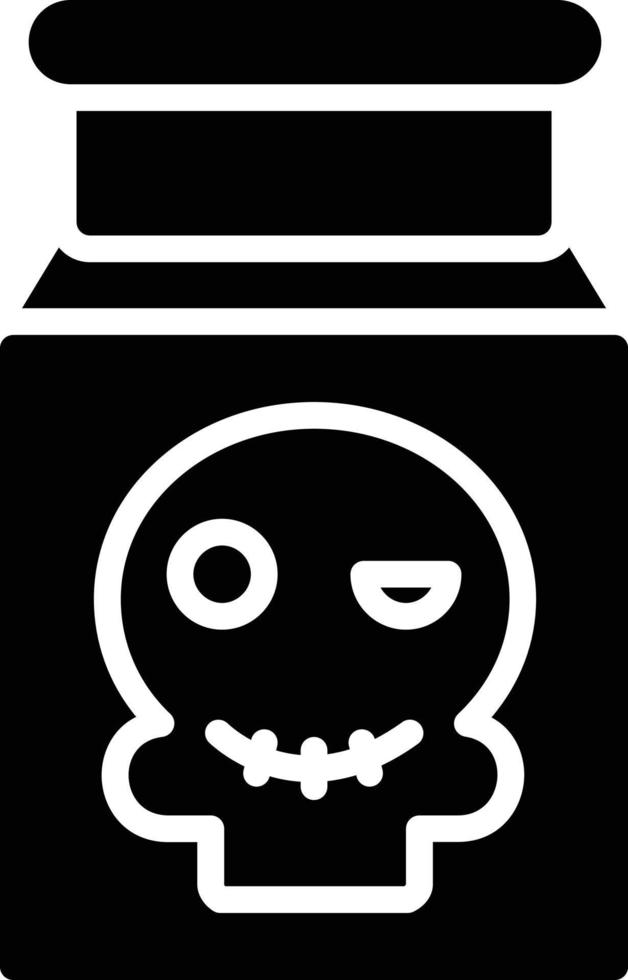 devil bottle Glyph Icon vector