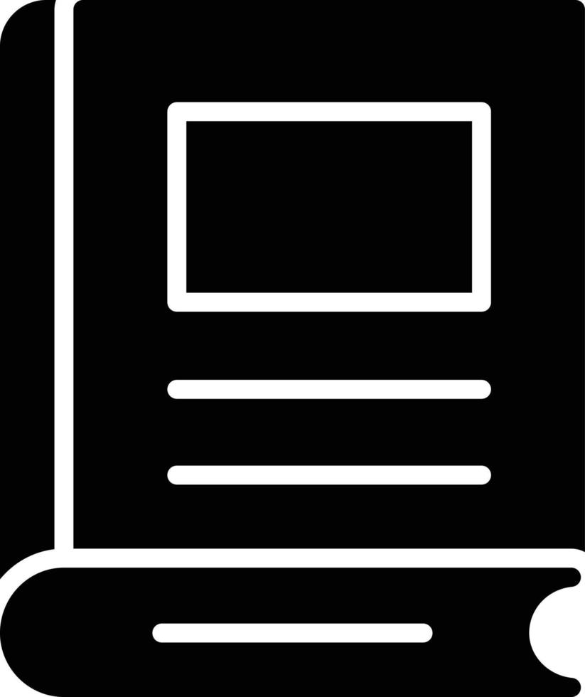 Diary Glyph Icon vector