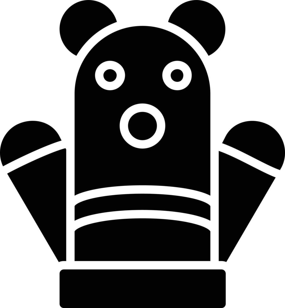 puppet Glyph Icon vector