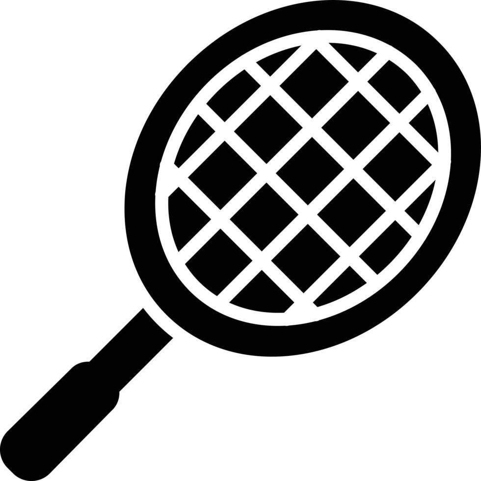 Racket Glyph Icon vector