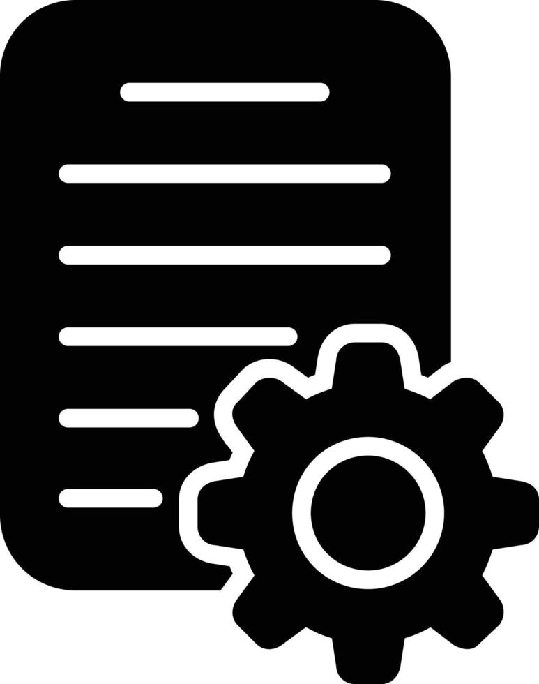 Content Management Glyph Icon vector