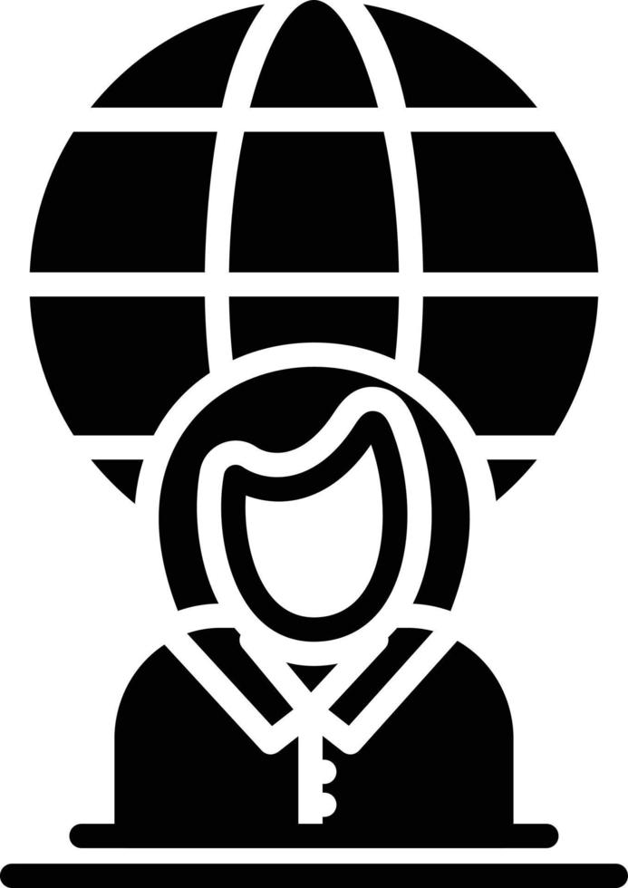 Incumbent Glyph Icon vector