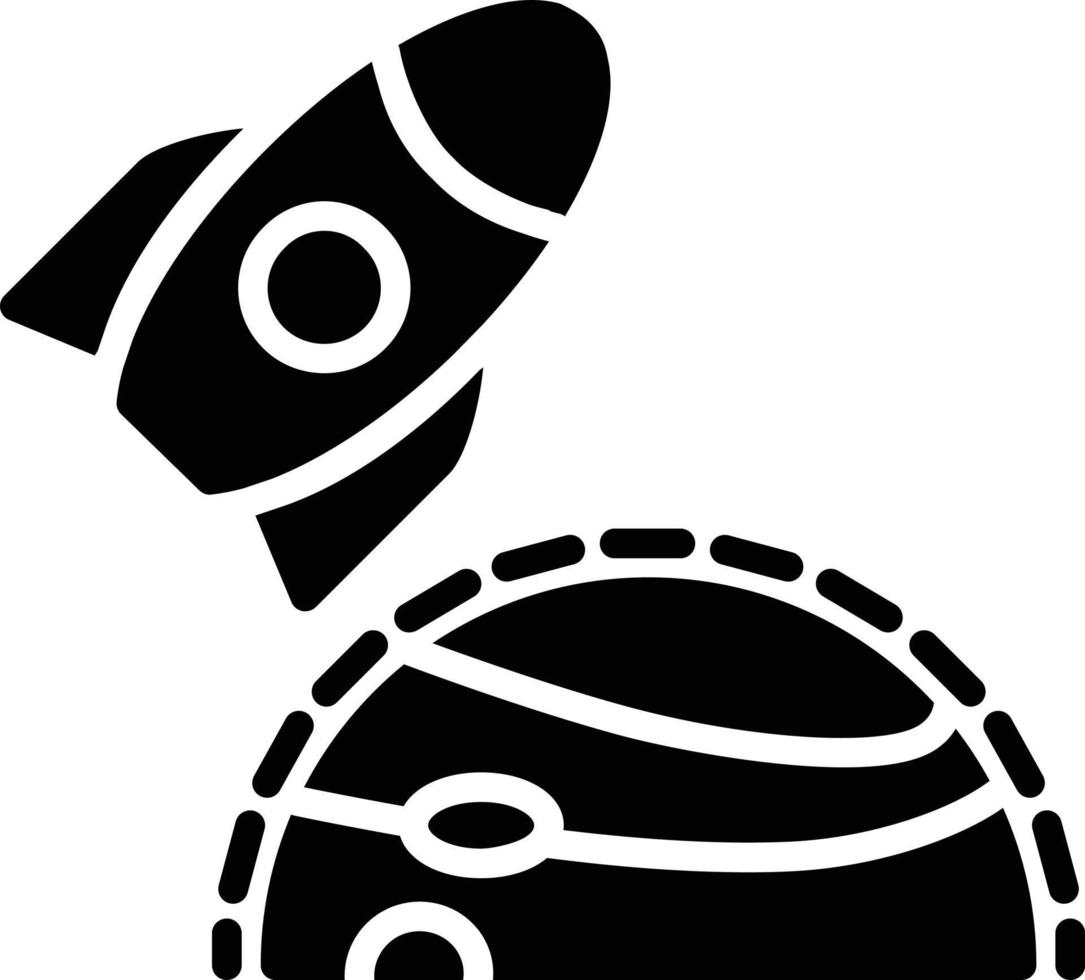 Orbit Glyph Icon vector