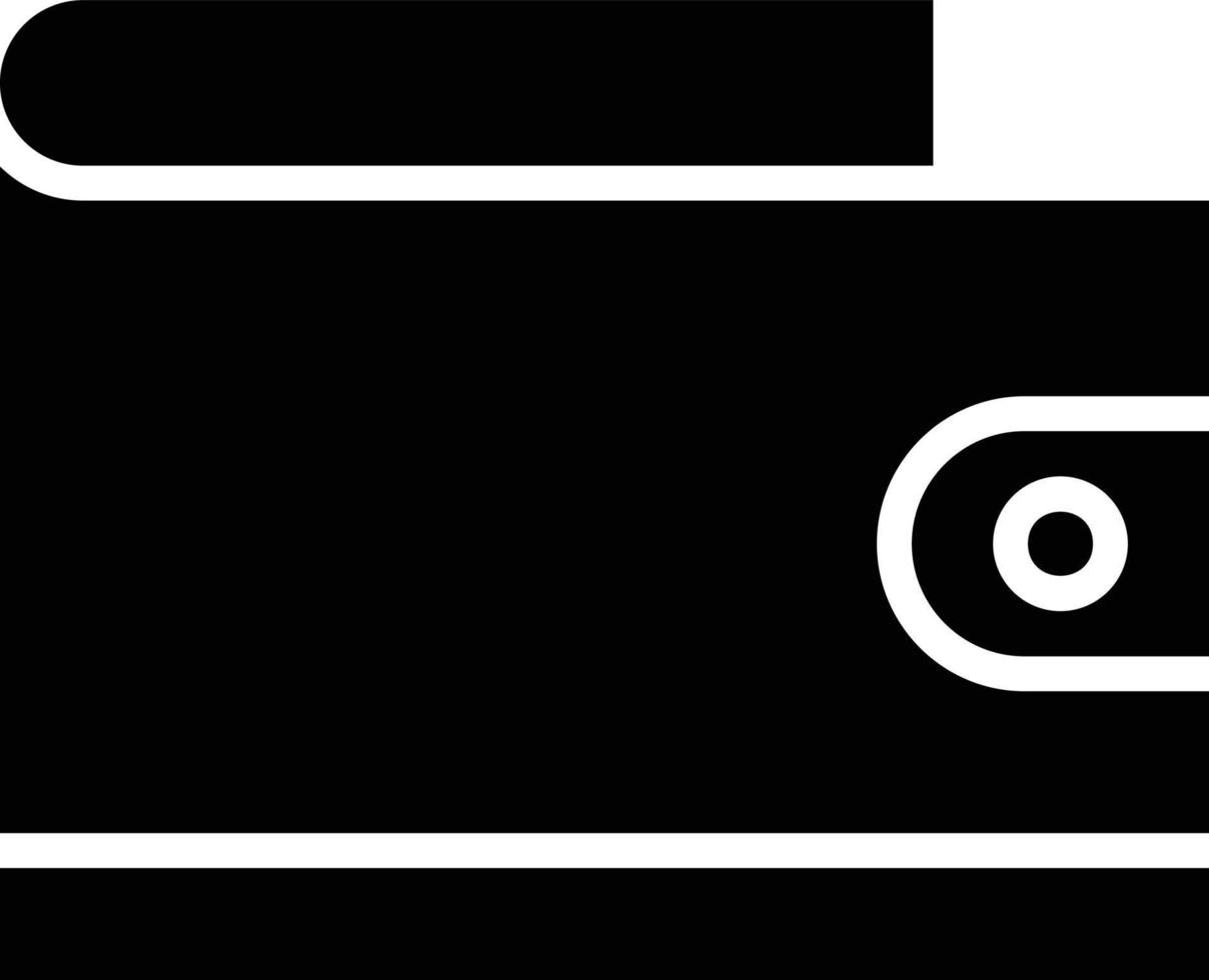 Wallet Glyph Icon vector