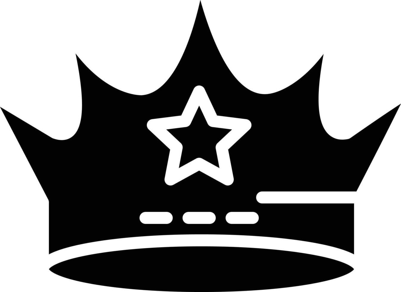Crown Glyph Icon vector