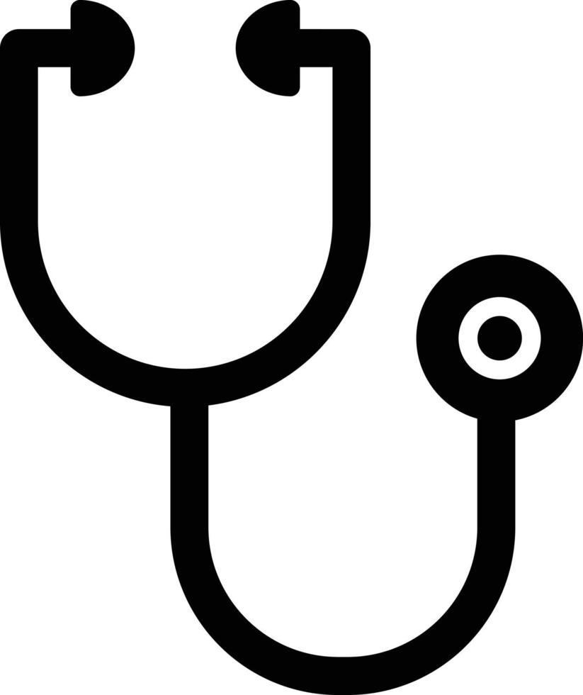 Stethoscope Glyph Icon vector