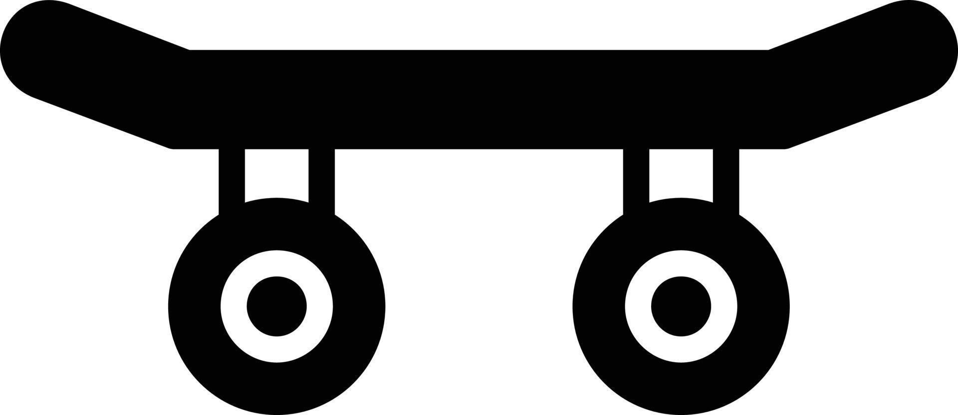 Skateboard Glyph Icon vector
